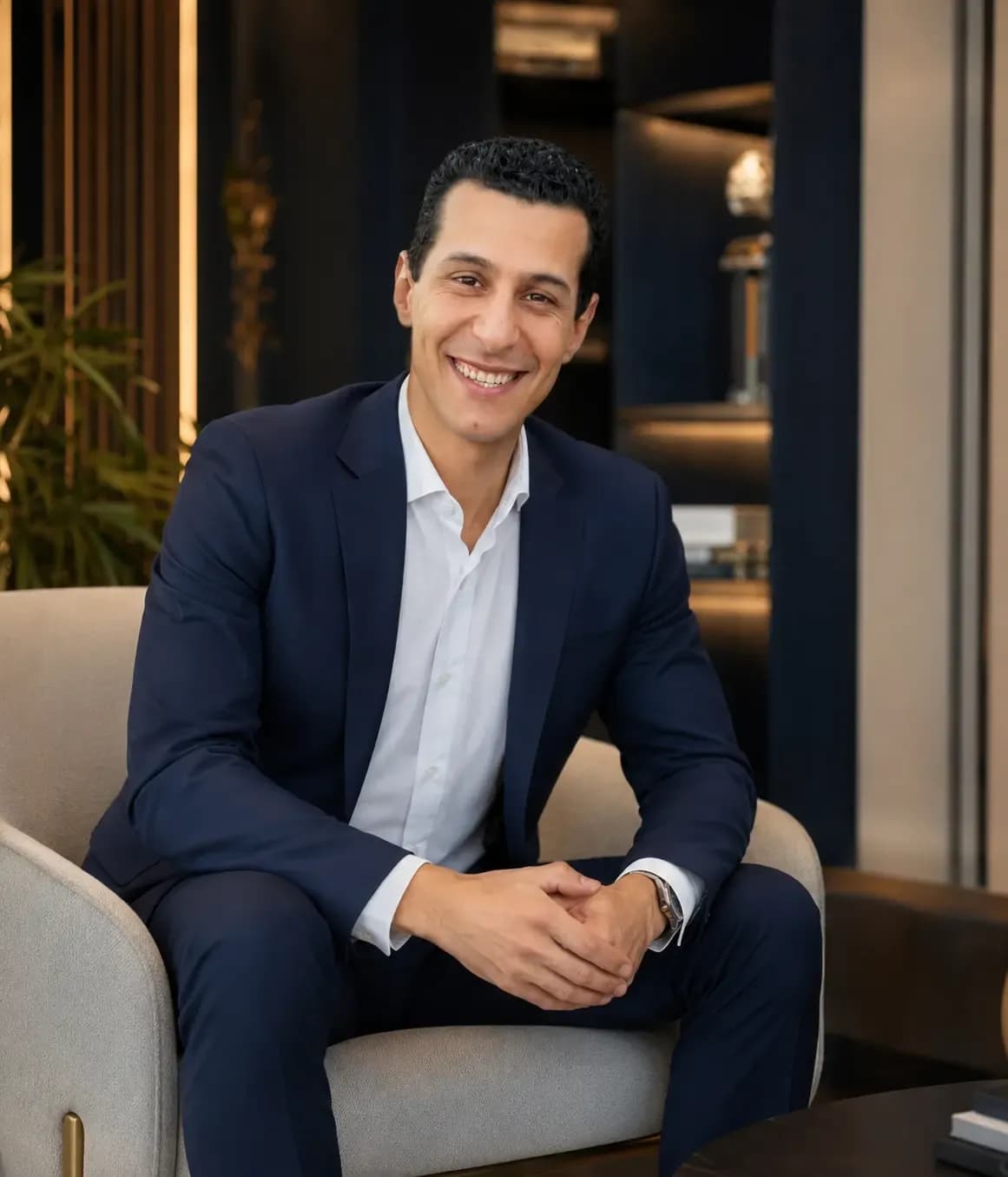 Mazen Omar in his office